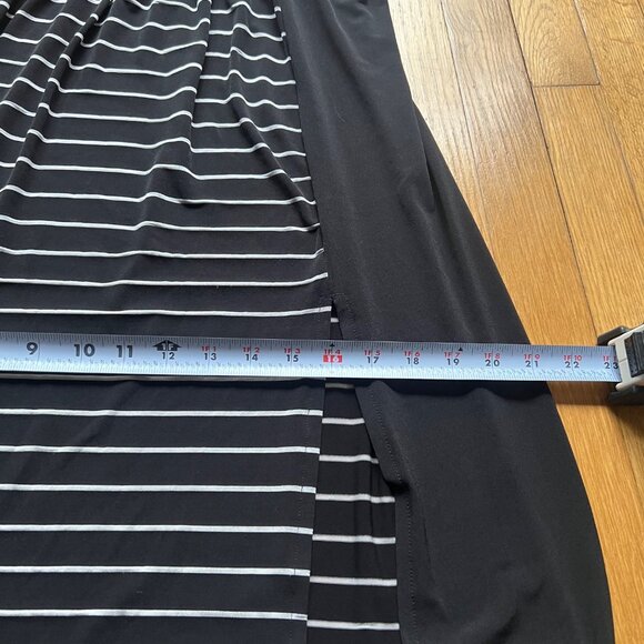 New Romantics By Free People Size M Black & White Striped Referee Maxi Dress - Picture 16 of 16